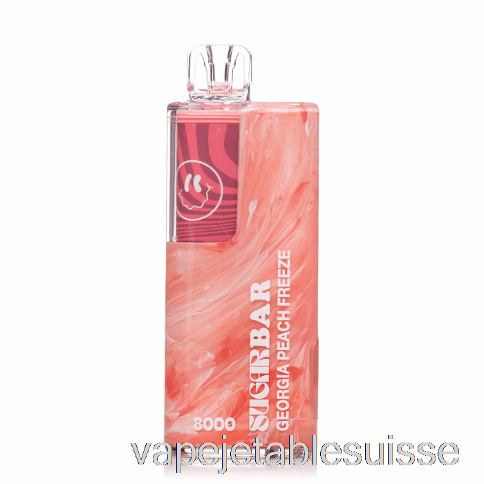 Vape Suisse Barre De Sucre Sb8000 Jetable Gel De Pêche De Géorgie